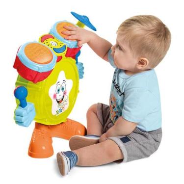Imagem de Brinquedo Infantil Bateria Baby Batera Com Luz E Som - TaTeTi