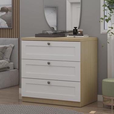 Imagem de Cômoda 100% mdf 3 Gavetas Provençais Infinity Genialflex