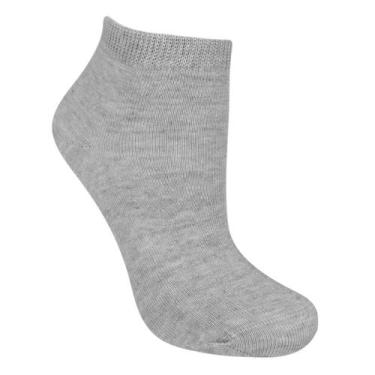 Imagem de Kit Meia Infantil Lupo KU 2 pares Menina, Cinza, 30/35