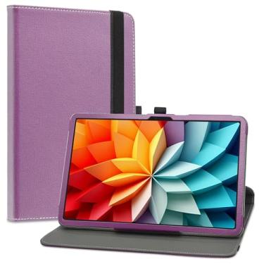 Imagem de LiuShan Rotary Capa para DOOGEE T36 Tablet, suporte de poliuretano PU com capa capa para DOOGEE T36/Blackview Mega2/OSCAL Pad 100 Tablet Android Tablet 12 polegadas, roxo