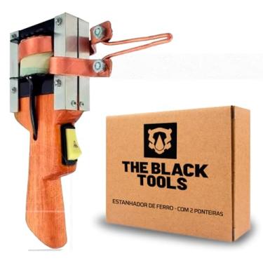 Imagem de Ferro De Solda Estanhador Profissional Pistola Madeira Envernizada 550W 110V The Black Tools