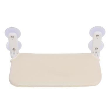 Imagem de Polas de Janela de Gatos, Economia Espaço Fácil Limpar a Alta Resistência Alta Força Rolamento Gato Redes Janela Moldura Sólida Confortável Com 4 Copos Sucção para (Bege)