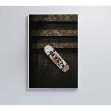 Imagem de Quadro Skate Street 60x40 Cm Adesivo Fotográfico