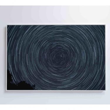 Imagem de Quadro Abstrato Espiral Noturno 60x40 Cm Adesivo Fotográfico