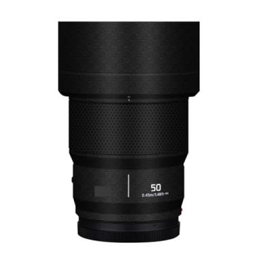 Imagem de 50 1.8 Película protetora para lente de câmera película protetora decalque adesivo anti-arranhões acessórios para Panasonic Lumix S 50 mm F1.8 (fibra de armadura preta)
