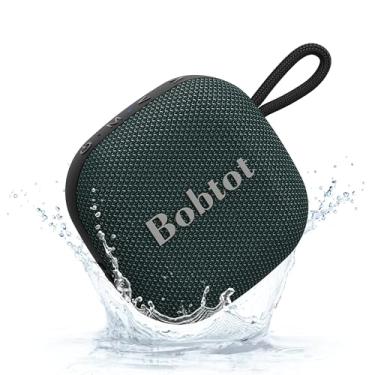 Imagem de Bobtot Alto-falantes portáteis sem fio Bluetooth – Mini alto-falante à prova d'água com 16 horas de reprodução, som estéreo alto, microfone embutido, TWS, alto-falantes pequenos com cordão de