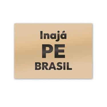 Imagem de Imã de Geladeira Inajá Pernambuco MDF 8x5 para Recordação
