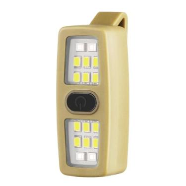 Imagem de Lembopo Pequena lanterna EDC recarregável, luzes de corrida com clipe presente para corredores, luzes de bicicleta de segurança para passear com cães à noite, acessórios de corrida com mãos livres