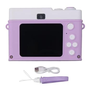 Imagem de Câmera digital com jogos de mp3 player preenche a luz 1080p 48mp HD 2,0 polegadas TFT Screen Color Anti Shake 800mAh 8x Câmera de zoom digital para viagem (Roxo)