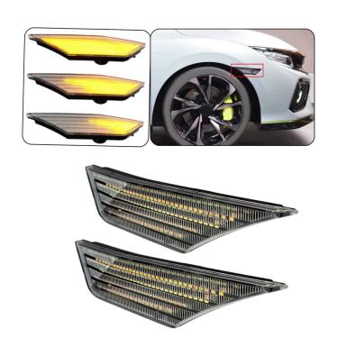 Imagem de Luz Led lateral Transparente Amarelo Honda Civic G10 Touring