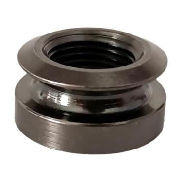 Imagem de JWQFBC Captador de Cauda Pino Tampa Guitarra Jack Botão Pino Final Redondo Metal Acessório Substituição Soquetes Pino Final para Baixo Guitarras Acústicas, Cinza