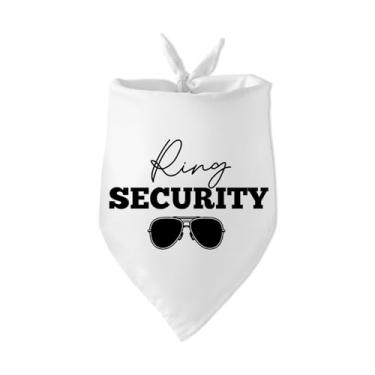 Imagem de Bandana Ring Security Dog Maid of Honor Presente de Chá de Noivado Branco Bandanas para Fotos de Noivado de Casamento Acessórios para Amantes de Animais de Estimação Presente de Proprietário