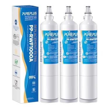 Imagem de Pureplus 9990 Filtro de água para geladeira, substituição para LG LT600P kenmore 469990, 5231JA2006A, 5231JA2006B, 5231JA2006E, 5231JA2006F, Kenmoreclear 46-9990, R-9990, RWF1000A, LFX25961AL, DWF-10, pacote com 3