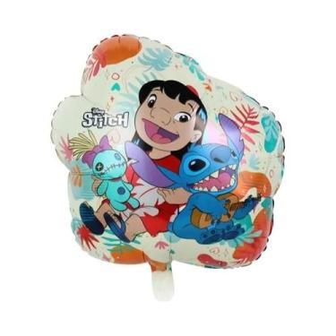 Imagem de Balão De Alumínio Baby Stitch Angel Da Disney, Decoração De Aniversári