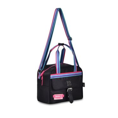 Imagem de Lancheira Escolar Térmica Rebecca Bonbon Flor Preto Rb24107