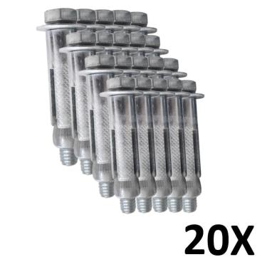 Imagem de Kit 20 Parafuso Chumbador Parabolt Cba 5/16X2.1/4``