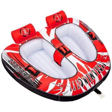 Imagem de Boia Rebocável Aquática para 2 Pessoas, ZOOMBROS, Vermelho