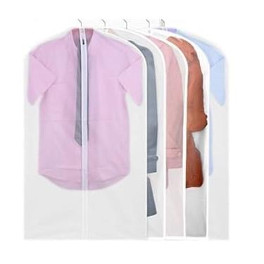 Imagem de Capa para Terno, Kit 5 Sacos, Capa para Terno com Ziper(60x120)