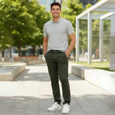 Imagem de Calça Sarja Masculina Calca Masculino Com Lycra Elastano Modelo Esport