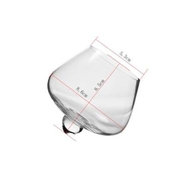 Imagem de Copo de vinho criativo giratório transparente irregular copo de vinho uísque copo de cristal (pequeno 235 ml)