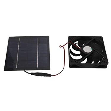 Imagem de Zhjvihx Ventilador Solar de Sótão, Kit de Ventilador de Painel Solar Monocristalino IP65 à Prova d'água Com Economia de Energia e Alta Conversão 5V 2A 10W para Estufas de Iates RV, Casas de Animais