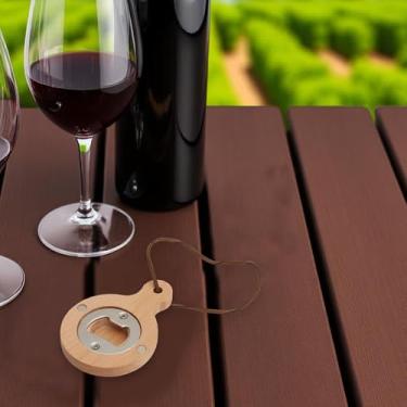 Imagem de Generic 1 abridor de garrafas, magnético, gato, pata, abre-garrafas, madeira de faia, alça redonda, ímã, madeira, marrom claro, 6 x 8,5 x 1,2 cm