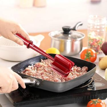 Imagem de Cortador de carne resistente ao calor, resistente ao calor, 5 lâminas, triturador de carne e batata para hambúrguer, triturador de carne moída, de nylon, hambúrguer, utensílio para triturar e cortar