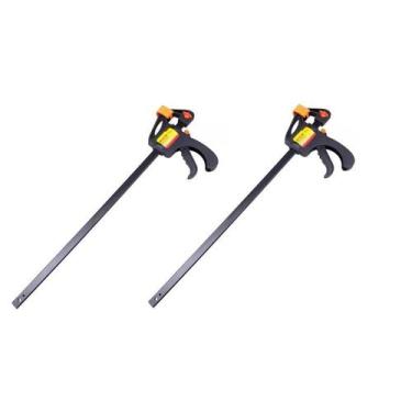 Imagem de Kit 2 Grampo Sargento Aperto Rápido 600mm 24 Pol. Marcenaria - OMEGA