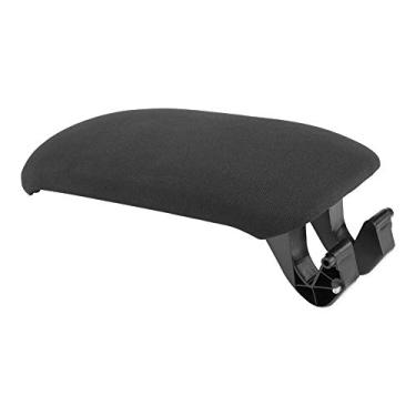 Imagem de Capa Preta para Apoio de Braço do Console Central do Carro, Ultra Resistente contra Desbotamento, Design Elegante para 8P 2003-2013 (couro de pano)