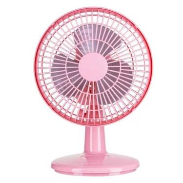 Imagem de Ventilador Mini Turbo 20cm Turbão 20W  Mesa e Parede, 220V, Rosa