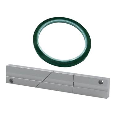 Imagem de Ysyqkn Conjunto de Blocos de Emenda de Fita em Alumínio Multiuso para Gravadores de Manutenção de Fita de Rolo Aberto, Peças para Gravadores de Fita de Bobin, Type a