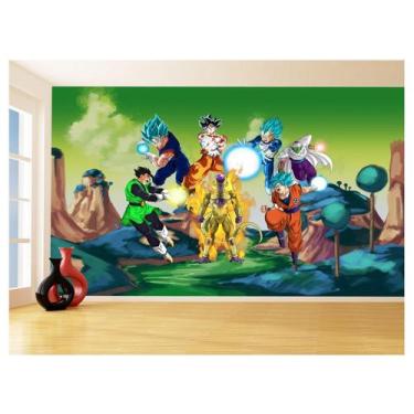 Imagem de Papel De Parede Dragon Ball Goku Vegeta Anime 3,5M Dbz317 - Você Decor