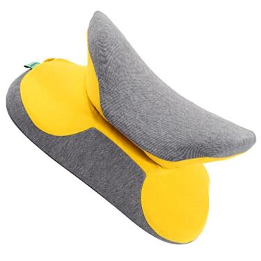 Imagem de aqxreight Travesseiro de Espuma Viscoelástica Travesseiro de Dormir para Escritório Meio-dia de Mesa Escolar para Estudantes Frutas Verde 38x33x15cm a Curvatura para O Ajuste No Meio do Design