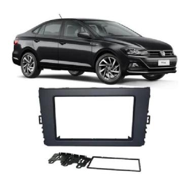 Imagem de Moldura 2 Din Vw Novo Polo/Virtus/T-Cross 18/19
