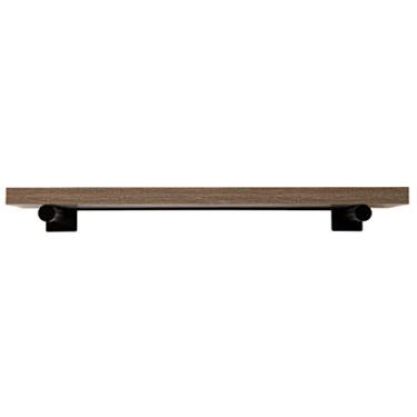 Imagem de InPlace Shelving 9602026E Lewis Hyman 91,44 cm L x 3,81 cm A x 20,32 cm D Prateleiras montadas na parede, Madeira derivada, Suportes pretos