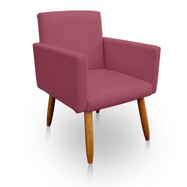 Imagem de Poltrona Decorativa Nina para Sala e Quarto Suede - LH Decor - Los Her