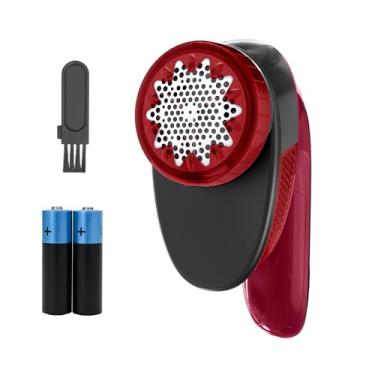 Imagem de Papa Bolinhas e Fiapos Arno Vermelho e Preto PBVM, com manuseio ergonômico, ideal para todos os tecidos, 2 pilhas AA incluídas