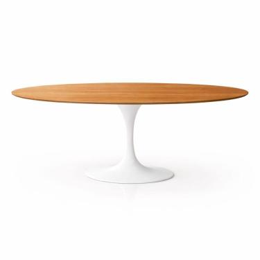 Imagem de Mesa de Jantar Tulipa Saarinen Oval 120x80 cm Tampo Freijó