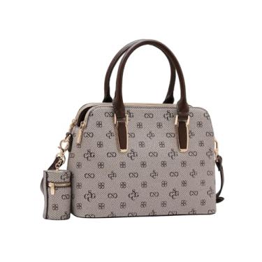 Imagem de Bolsa Clássica e Moderna Monograma Atemporal Chenson - Café 3485419