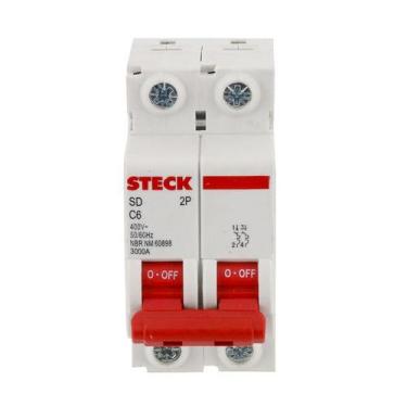 Imagem de Disjuntor Bipolar De 6a Curva C - Sdd62c06 Steck