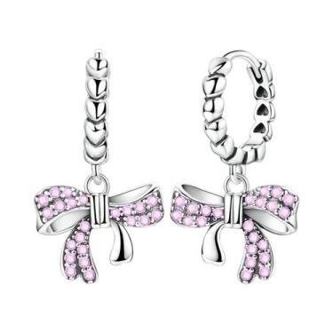 Imagem de Brinco original 925 prata esterlina cereja arco pendientes para mulher