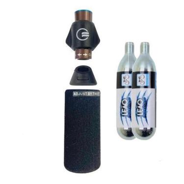 Imagem de Bomba Co2 Elleven Encher Pneus Bike Ciclismo + 2 Cilindros-Unissex