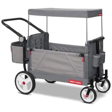Imagem de Carrinho de Bebê e Passeio Dobrável e Multifuncional, Peso Máximo 54 kg, RADIO FLYER 3971Z, Cinza