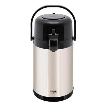 Imagem de Garrafa Térmica Airpot Mor 2,5L Bomba Pressão Quente Frio Café Água Ch