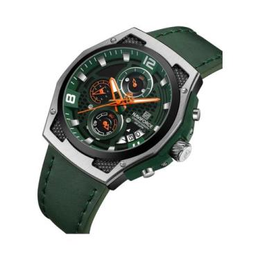 Imagem de Relógio Cronógrafo Luminosa À Prova D'Água Masculino NAVIFORCE, Relógi