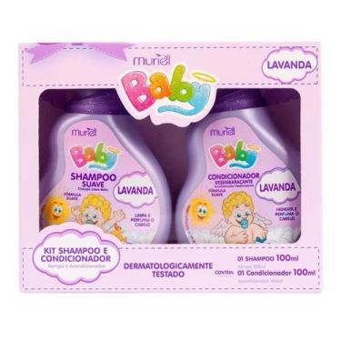 Imagem de Kit Higiene Infantil Muriel Baby Shampoo e Condicionador Camomila & La