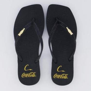 Imagem de Chinelo Coca Cola Square C Gold Feminino-Feminino