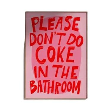 Imagem de Pintura Em Tela De Corações Animados Bege Estilo Retrô Sem Coca-Cola P