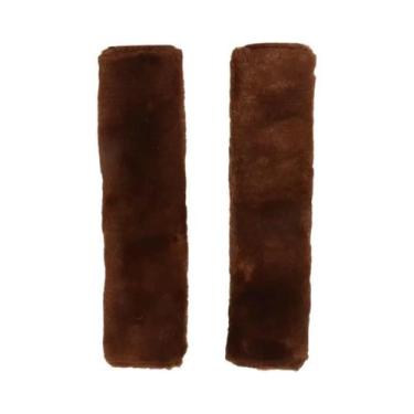 Imagem de Almofada De Ombro Para Cinto De Segurança De Carro Em Pelúcia Macia (2