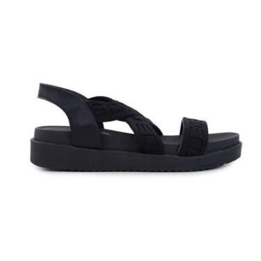 Imagem de Sandália Feminina Bebecê Flatform Maxi Preto - T2279-Feminino